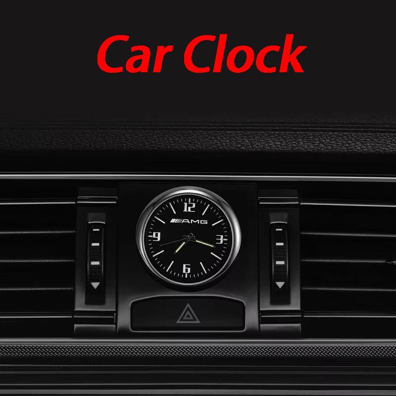 Car Central Control Clock Watch Decoration For Mercedes Benz AMG GLE GLC GLS GLK GLA CLA W203 W206 W205 W210 W220 A C E Class