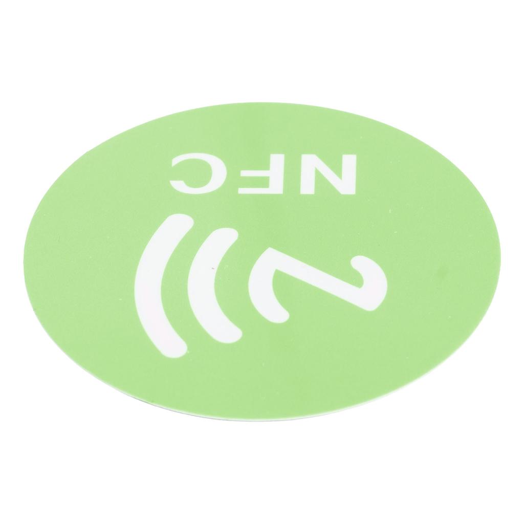 20PCS NFC Stickers Compact Portable Interference Resistant Rewritable CUID NFC Adhesive for NFC Enabled Devices Green