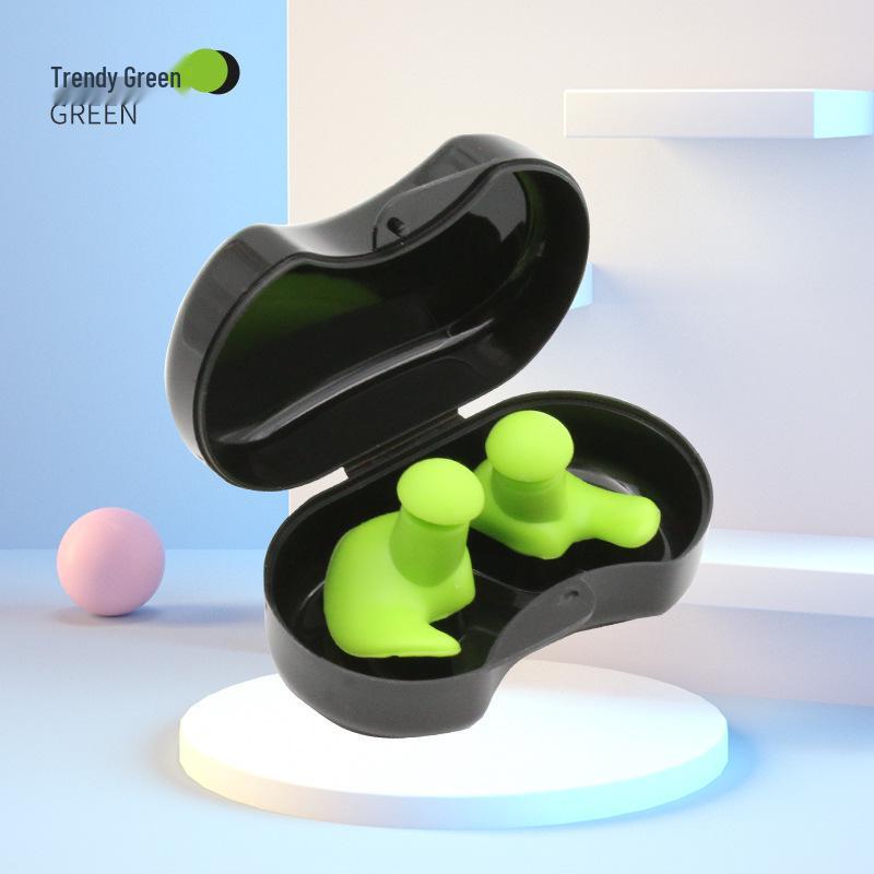 Ultra-Soft Silicone Spiral Swimming Earplugs with Noise Reduction and Waterproof Protection