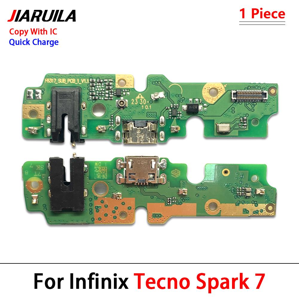 New Bottom Charging USB Date Dock Microphone Charger Flex Cable For Tecno Pop 1 Spark 1 6 Air 7 Pro 7T 8 8C 8P 8T 11C Go 1116