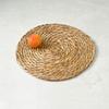 Natural Woven Grass Heat Resistant Trivet Dining Table Kitchen Pot Pad Round Non-Slip Coaster Set