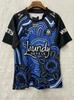NRL Warriors Broncos Fiji Rabbit Jaguar Short Sleeve Rugby Jerseys Training Suit