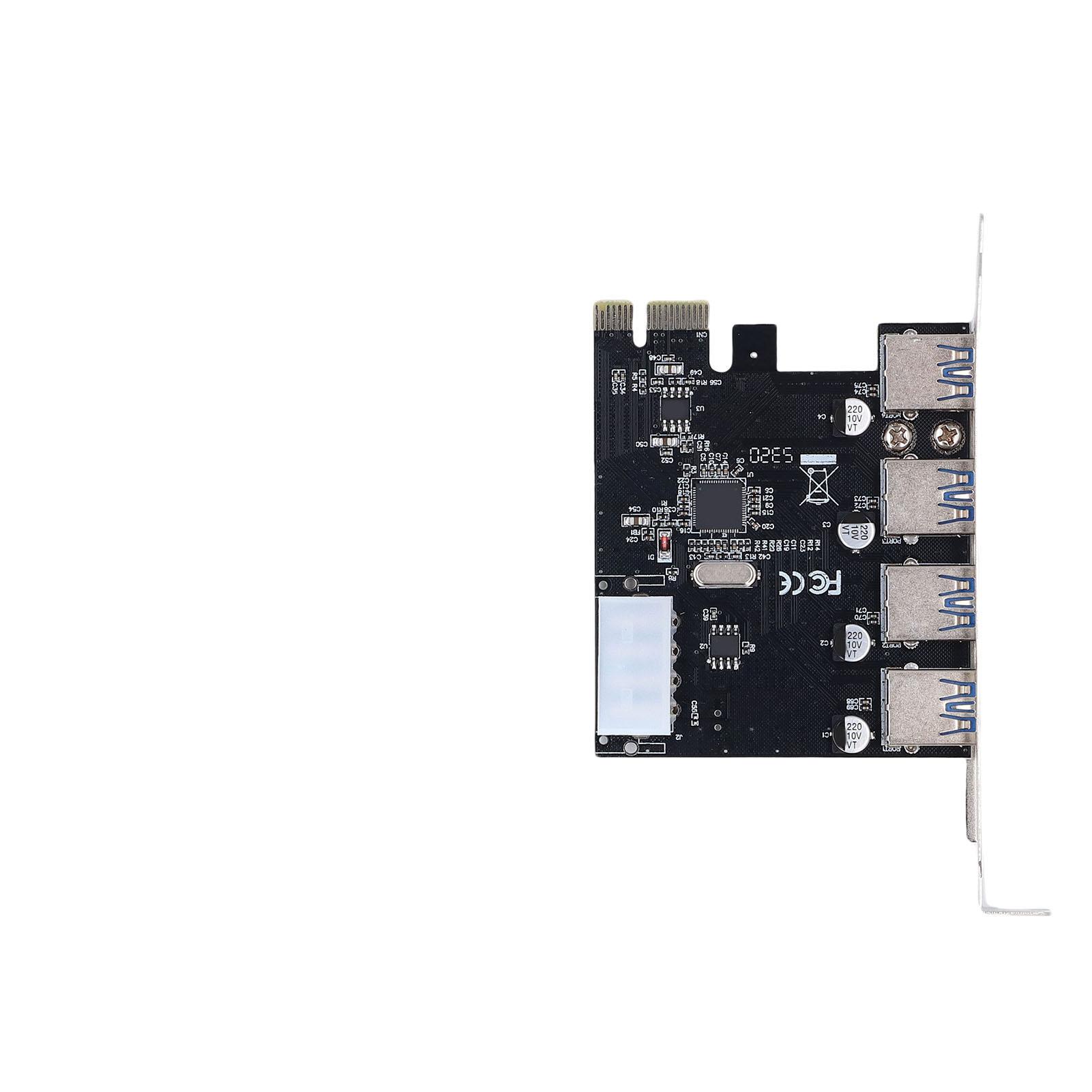 

USB 3.0 PCI Express Expansion Card Support for Windows 2000 System 5Gbps 4 Ports Ultra High Speed