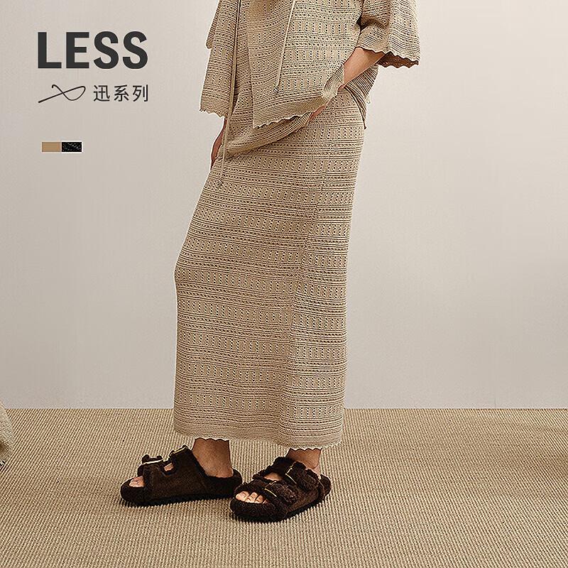 Less 2025 Autumn Casual Straight Long Skirt