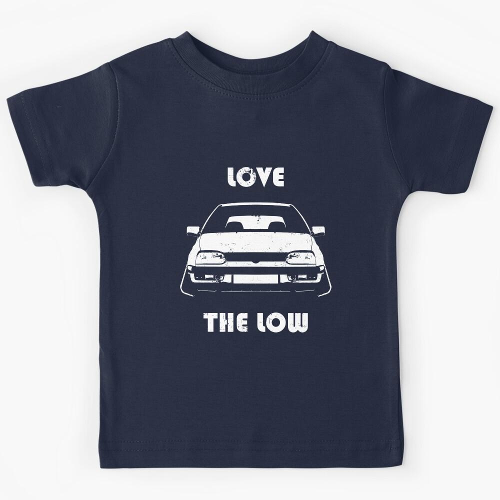 Classic low car stance tuning love the love Kids T-Shirt 120