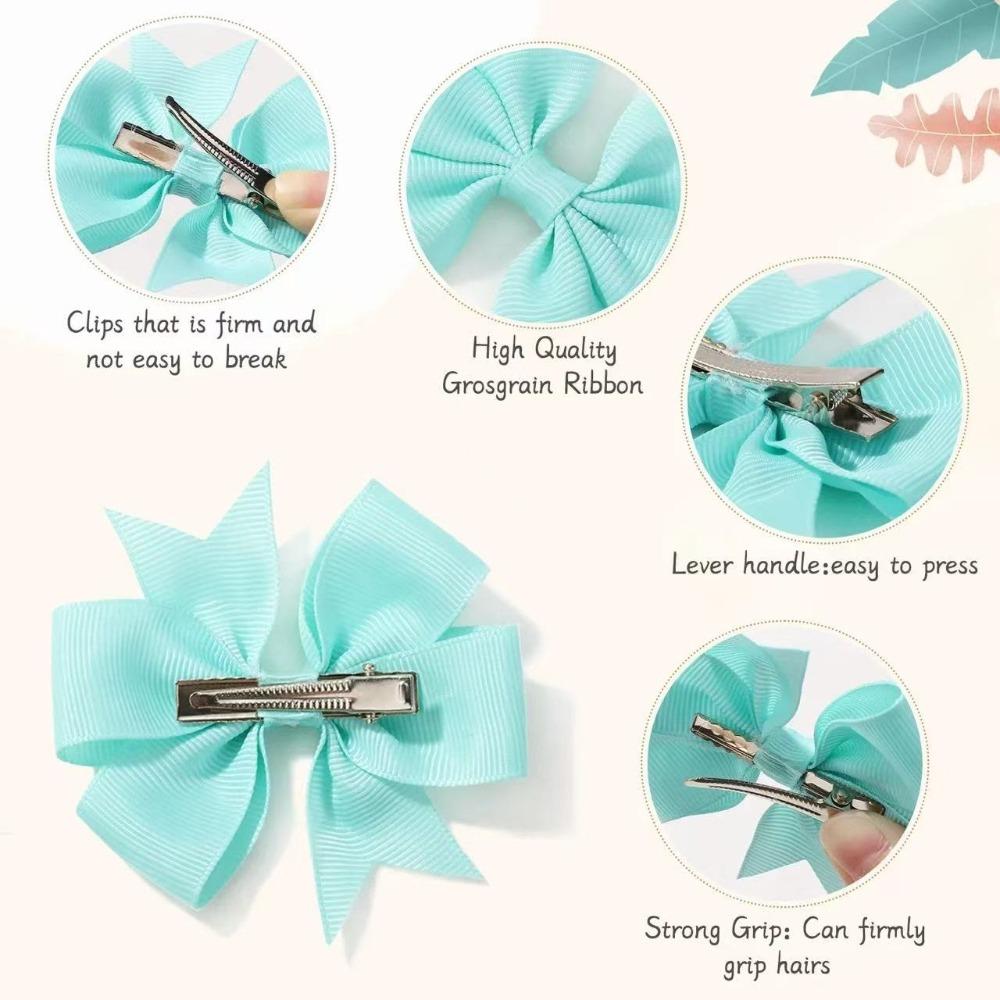 10/20pcs Cute Pet Bow Hair Clips - Random Color Grooming Accessories, Fashion Decor for Cats & Dogs