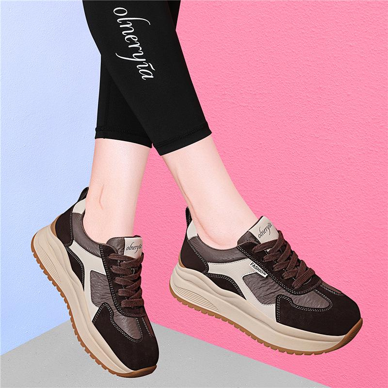 

Golden Rabbit Women s Trendy Thick-Soled Casual Sneakers for Spring & Autumn 36