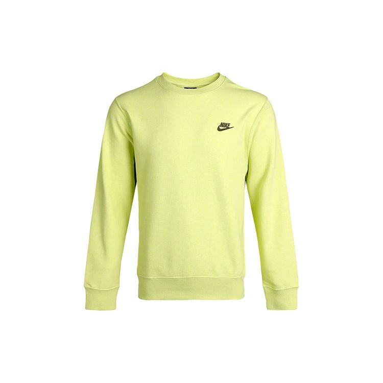 Nike Sweatshirts Men's Green Crew Neck Moderate Regular DA0684-352