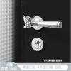 Golden Angel Handle Door Lock Zinc Alloy Mute Locks Bedroom Safety Lock Home Hardware Accessories Door Handle Silent Locks