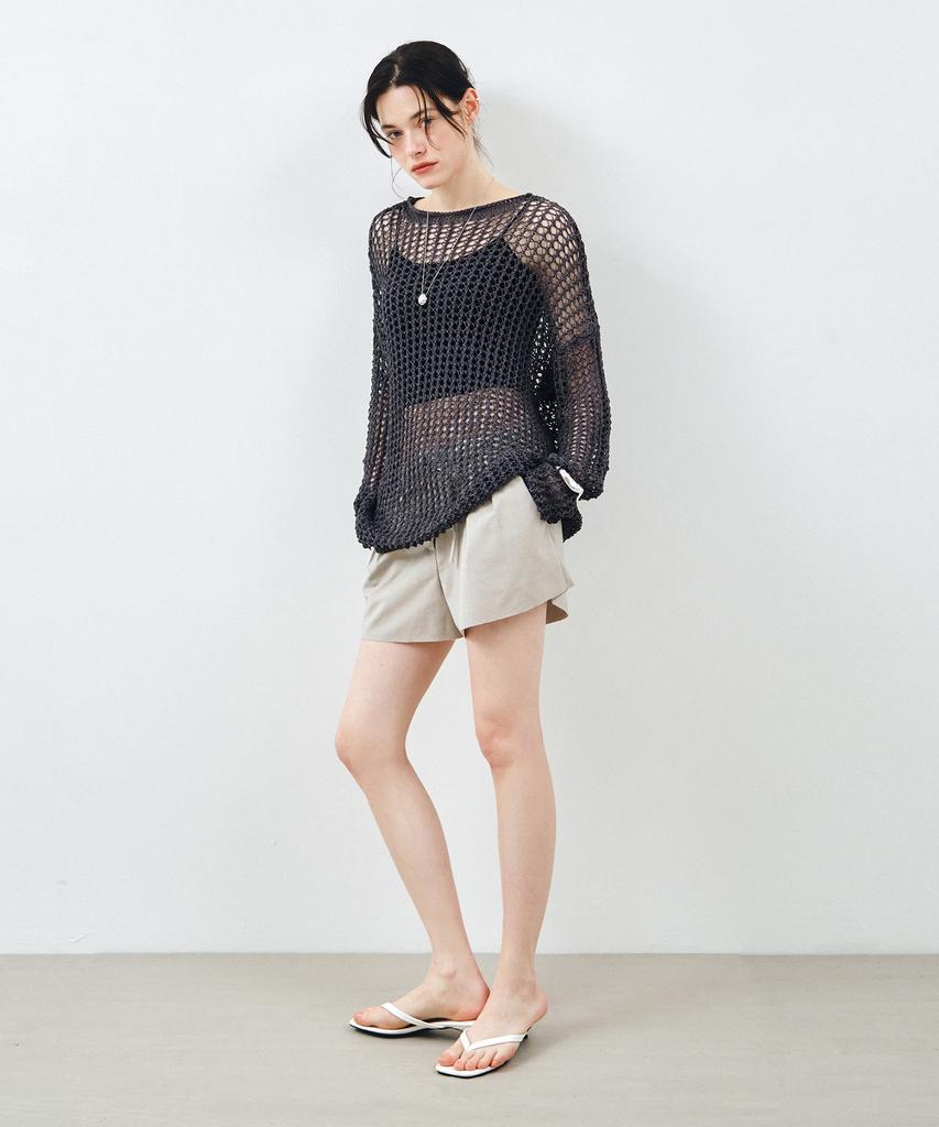 MONGDOL [Belt Set] Classic Double-Pleat Shorts Light Grey Mdpt079Lgray