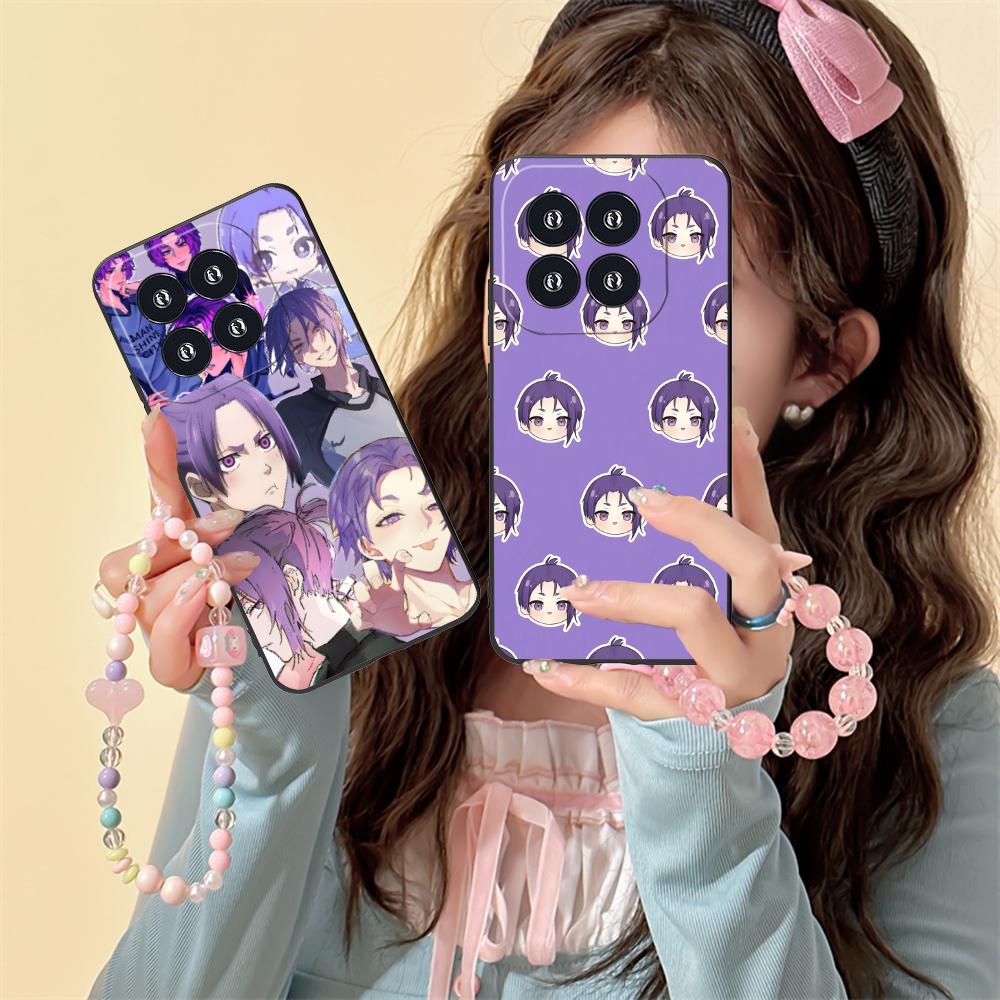 Blue Lock Reo Mikage Matte TPU Mobile Phone Case for Xiaomi 15 14 13 12 Mi 11 T Ultra Lite Pro S X 5G Colorful Printing Cover