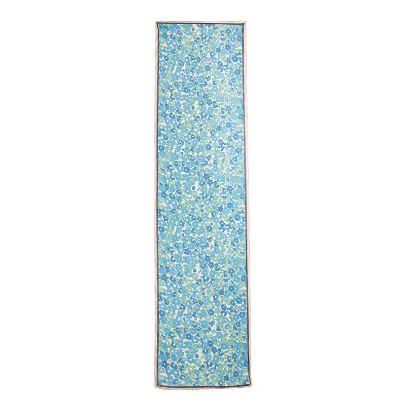 Silk scarf high-end mulberry silk silk long scarf thin print new women s versatile sunscreen shawl fashion 42*160