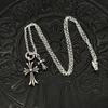 Collier Bijoux Sans Diamant Taille Collier Double Croix