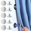 5pairs Modern Metal Magnetic Hook, Suitable for Curtains - Easy To Install Wall Mounted Magnetic Buckle
