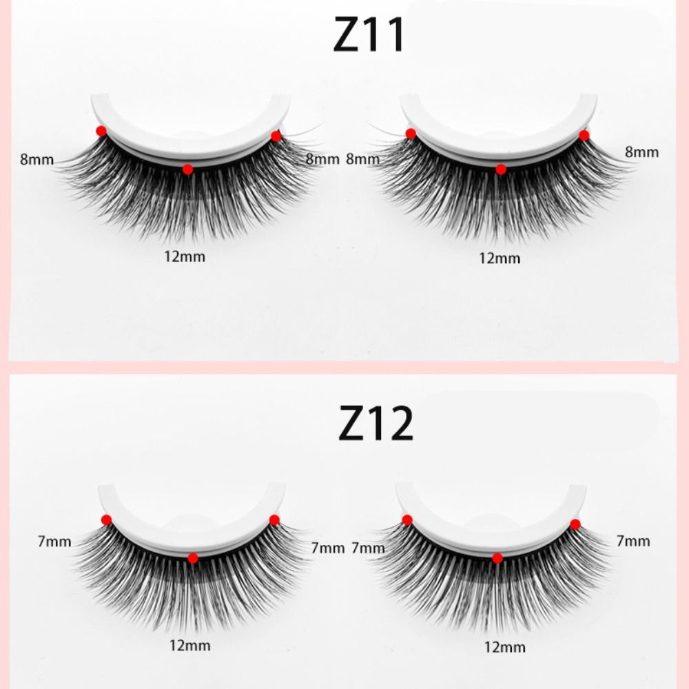 with Spare Tape Glue Free False Eyelashes Long Lasting False Eyelash Clusters  Makeup Tools