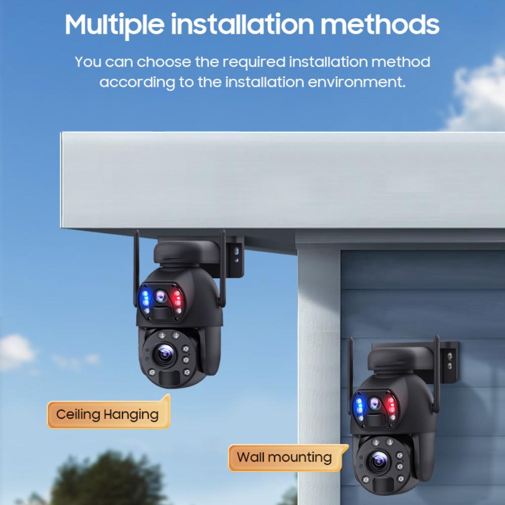 10x/20x Zoom 4G/WIFI Solar Powered Camera, HD Night Vision Security Camera, Solar Panel, PIR Human Motion Detection Monitor