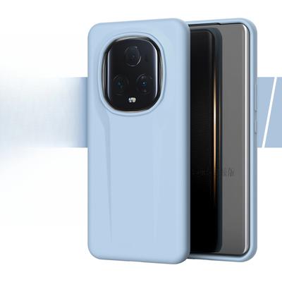 Suitable for HONOR Magic5pro Phone Case Liquid Silicone, Huawei MATE70 Full Soft Case Solid Color Band Packaging