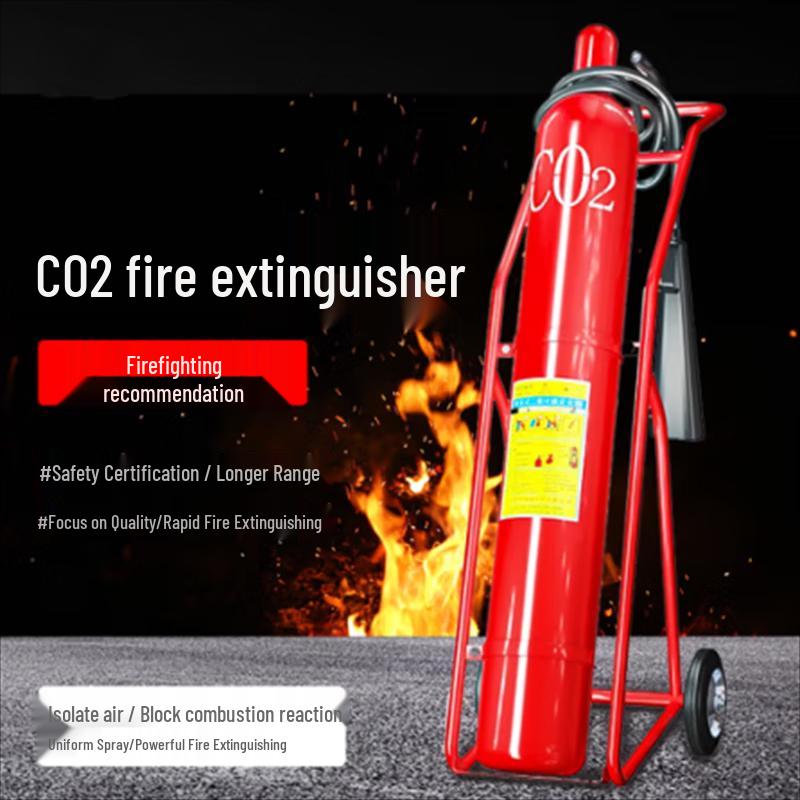 Haowei 30kg Trolley Carbon Dioxide Fire Extinguisher 30kg