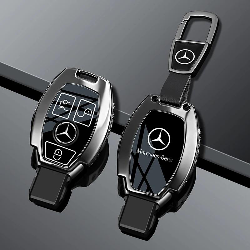 

Zinc Alloy Car Key Key Case Cover Protector Shell For Mercedes Benz B C E Class GLS GLA GLK GLC CLA AMG W204 W205 W212 W463 W176