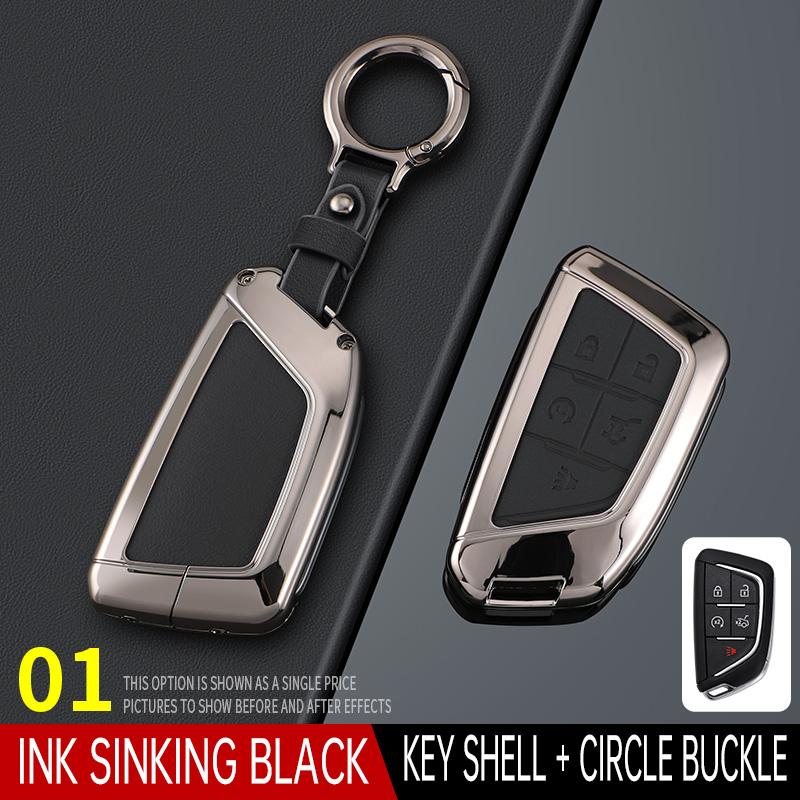 Styling Mouldings For Cadillac XT6 XT5 CT6 CT5 XT4 Men's Women's Bag Buckle Car Key Cortex Car Key Case Cover Protector Shell Fo