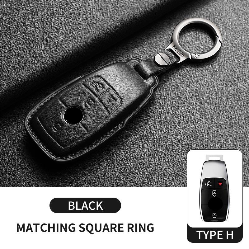 

For Mercedes Benz W205 W213 W177 W222 X167 Glc Gls Cle Cla Glb A C E S G Class Amg Genuine Leather Car Key Case Cover