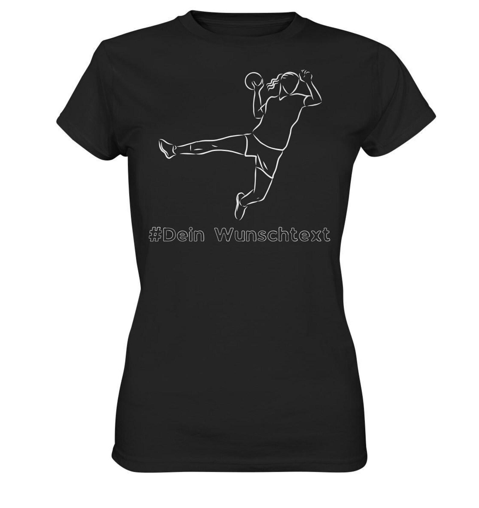 Handball player with personalized text - Women s Premium Classic T-Shirt L