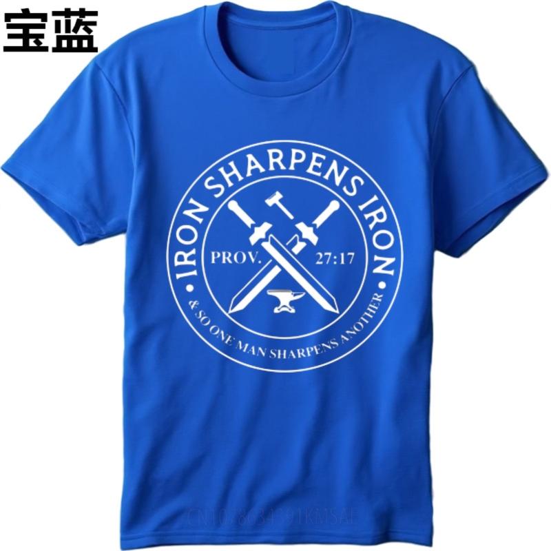 Funny Tshirt Rock For Him Oneck Tshirt Daily Wear Iron Sharpens Iron Proverb 27 17 Minimalist For Unisex Tee Shirt Rock Tshirt