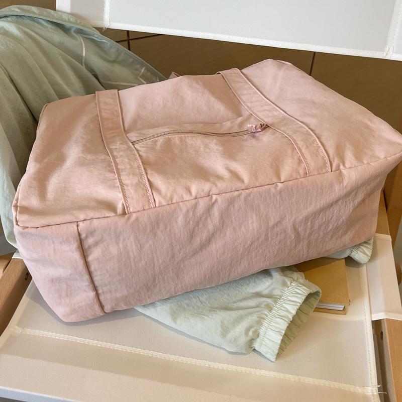 Lightweight Large Capacity Travel Bag solid color Women's Shoulder Bag Commuter Tote Bag