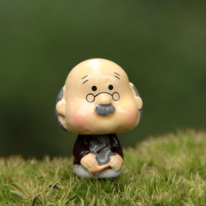 Cartoon Grandpa Cute Grandma Mini Model Ornament For Decoration Gardening