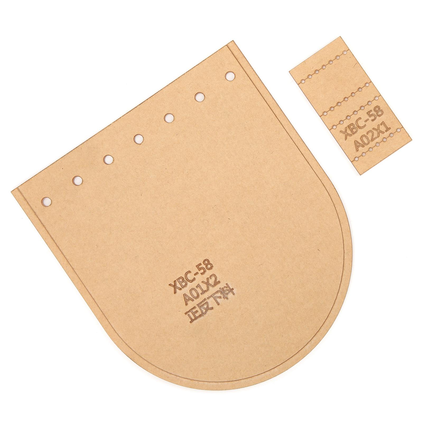 

Шаблон кошелька Сделай сам Прозрачный акриловый Инструменты для рукоделия с защитным слоем для кожи