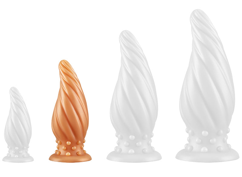 Plug Spiral Pik M 15 x 6.2cm Or - DarkSil - PLUG ANAL SILICONE