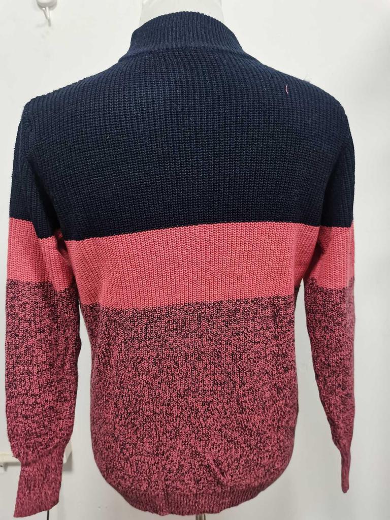 Men's Plus Size Loose Fit Knit Pullover Sweater - Long Sleeve, Casual Autumn/Winter Style