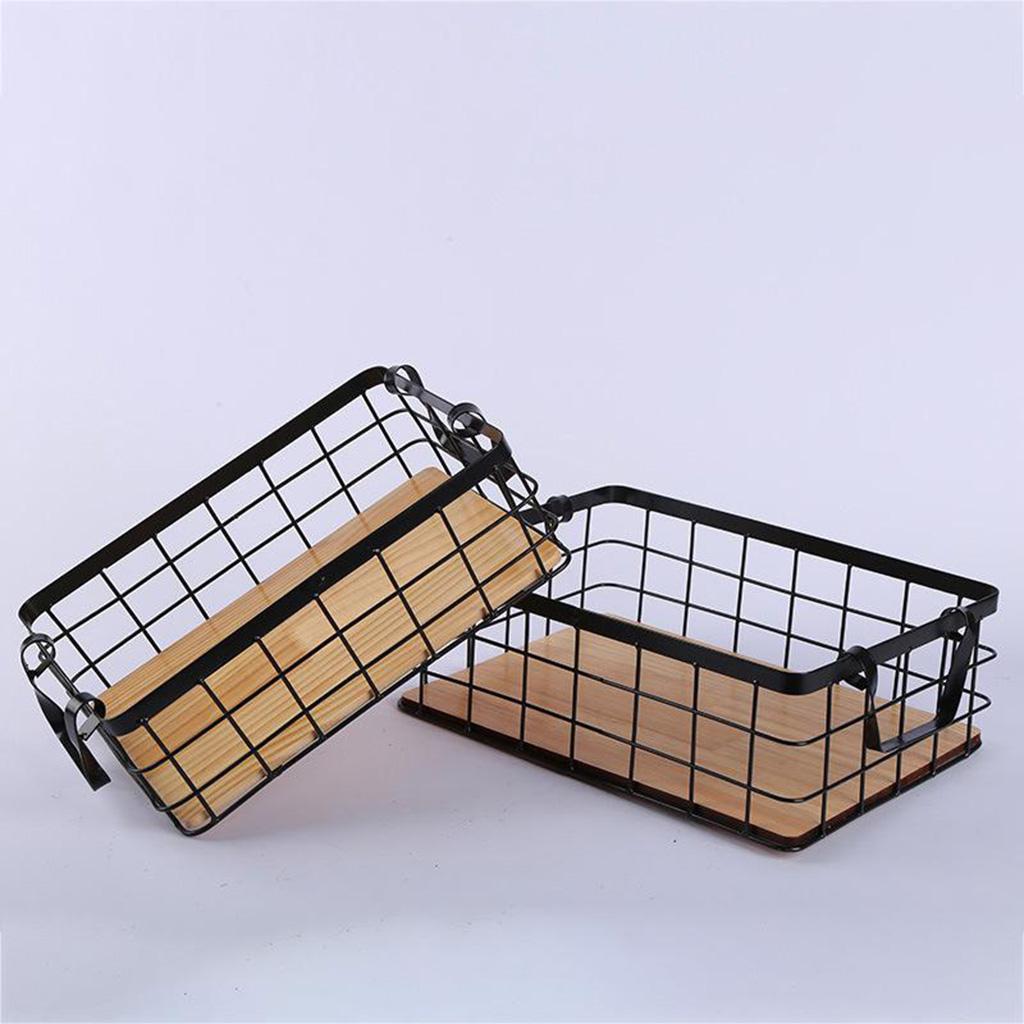 Kitchen Inspired Storage for Metal Rack Organizing Baskets