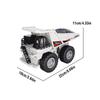 1/24 2.4G Rc 11Ch Alloy Excavator With Lights Music Remote Control Engineering Transport Dump Truck Kids Toys Christmas Gifts