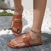 Large Size Flip-flops Women's Summer New Flat Bottom Outer Slippers Women