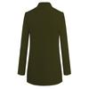 Manteau en Mélange de Laine pour Femme Grande Taille à Boutonnage Simple Col Montant Léger Mi-long Vêtement d'Extérieur pour Port Décontracté et Formel