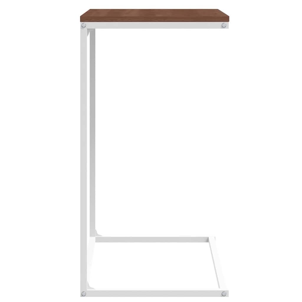 Vidaxl Side Table, White, 55X35X66 Cm, Wood-Based Material
