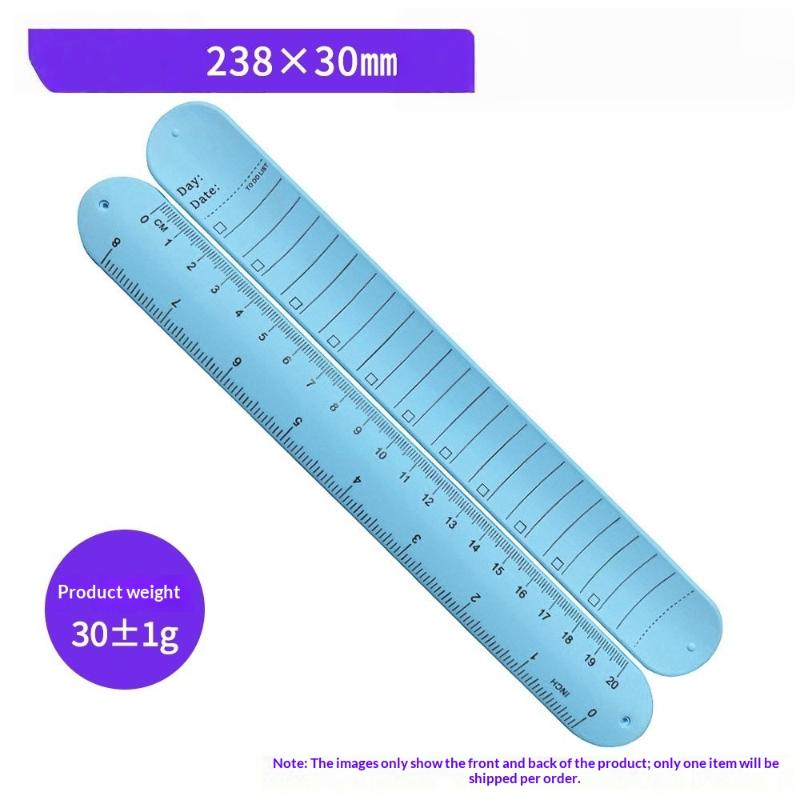 New New 1Pcs Waterproof Erasable With Scale Silicone  Wristband Reusable Writeable To-do List Wrist Strap For Forgetful Elderly