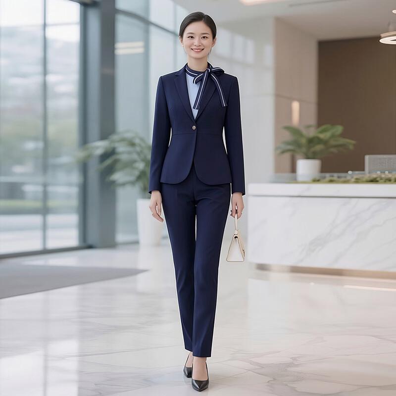 

Teluoman Women s 3-Piece Professional Suit Set 4XL