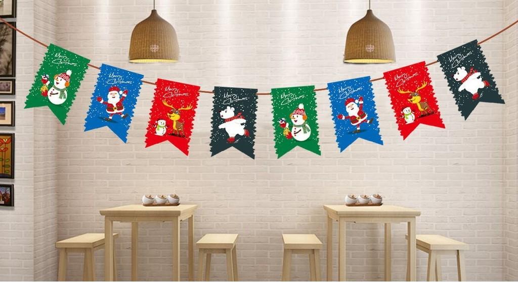 Colorful Cartoon Christmas Banners Perfect For Festive Holiday Decorations And Parties
