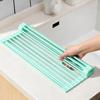 Silicone Silicone Over Sink Dish Drainer Roll Up Drain Basket Drain Grille  Kitchen Sink