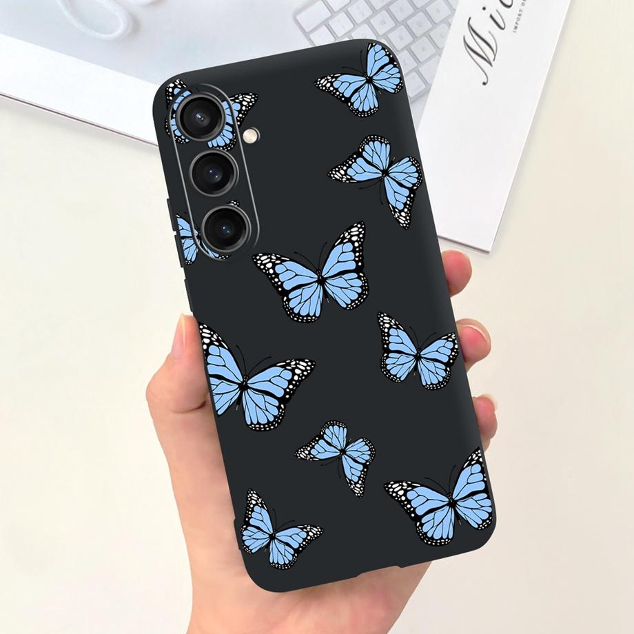 For Samsung S24+ S24 Plus Case Cover Samsung Galaxy S24 Ultra Pro Capa Camera Protector Shockproof TPU Soft Fundas With Pattern