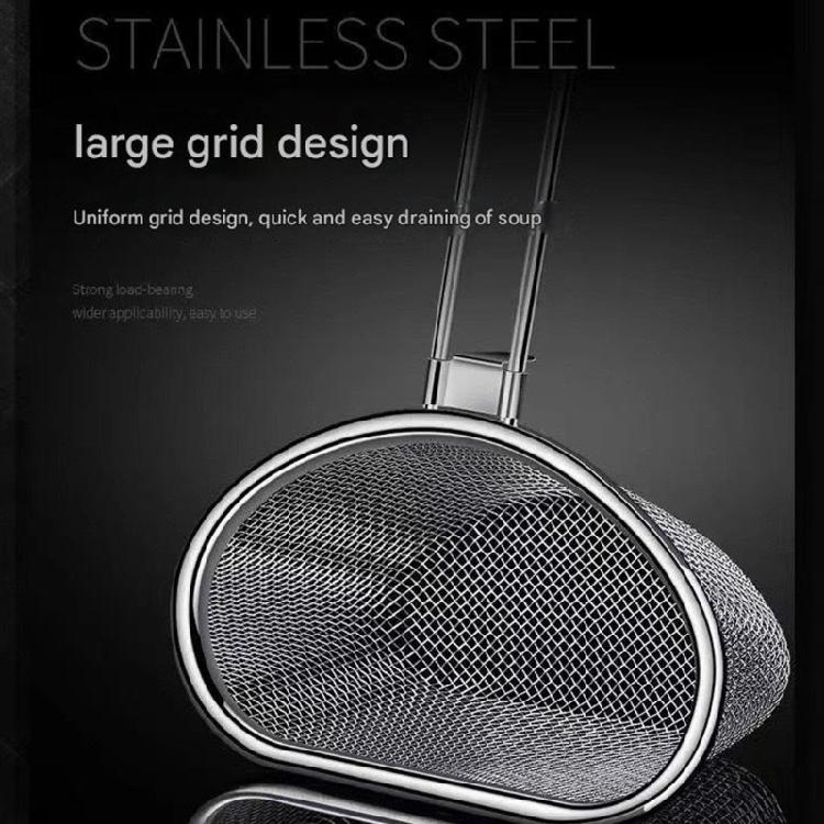 Benutzerfreundliches Küchenwerkzeug Bequemer ergonomischer Griff Sieblöffel Multifunktionaler Schaumlöffel Schöpfkelle mit langem Griff