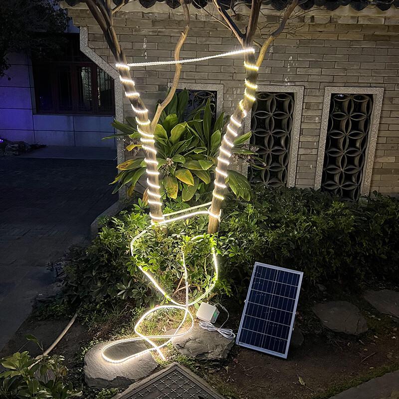 Chengyang 25m White Light Outdoor Waterproof Solar LED Strip