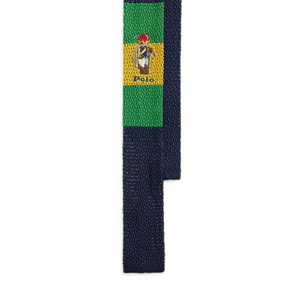 Polo Ralph Lauren Men S Polo Bear Knit Silk Tie Mnponkw39o20861999 ONE