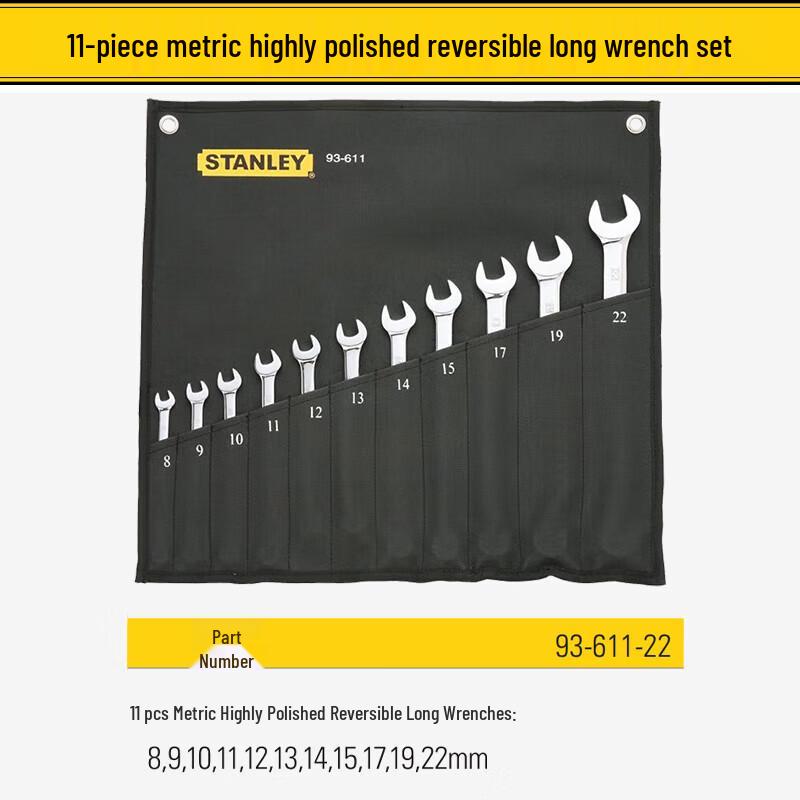 Stanley 11-Piece Combination Wrench Set