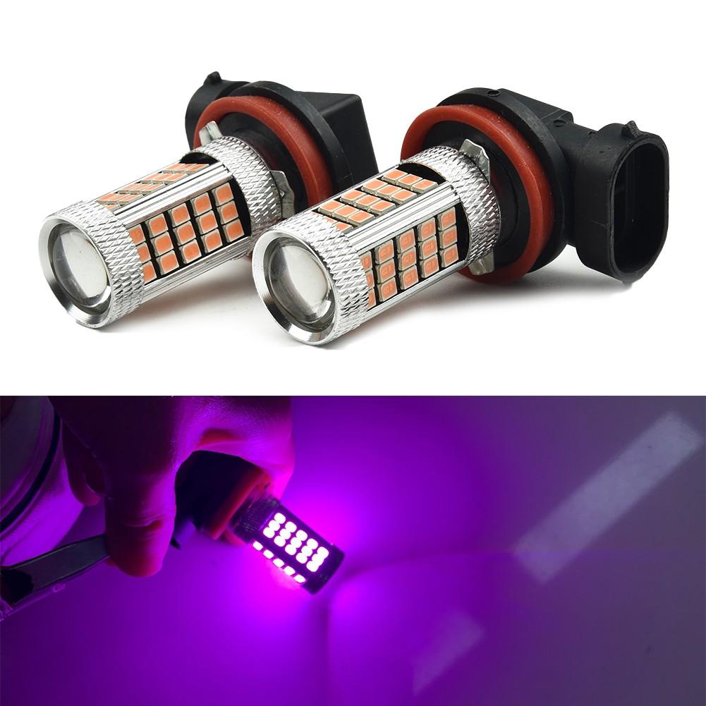 Pink Purple H11/H8 LED Fog Driving Lights  for DRL Bulbs Car Accessories