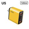 140W GaN Multi-Port Charger: Type-C Plug Adapter with US/EU/UK Standard, PD Fast Charging