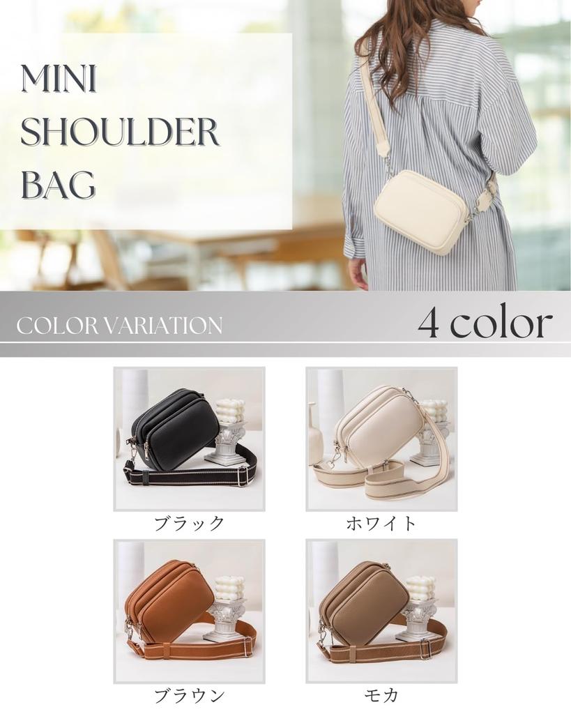 MARIYU Leichte Umhängetasche für Damen (Schwarz)