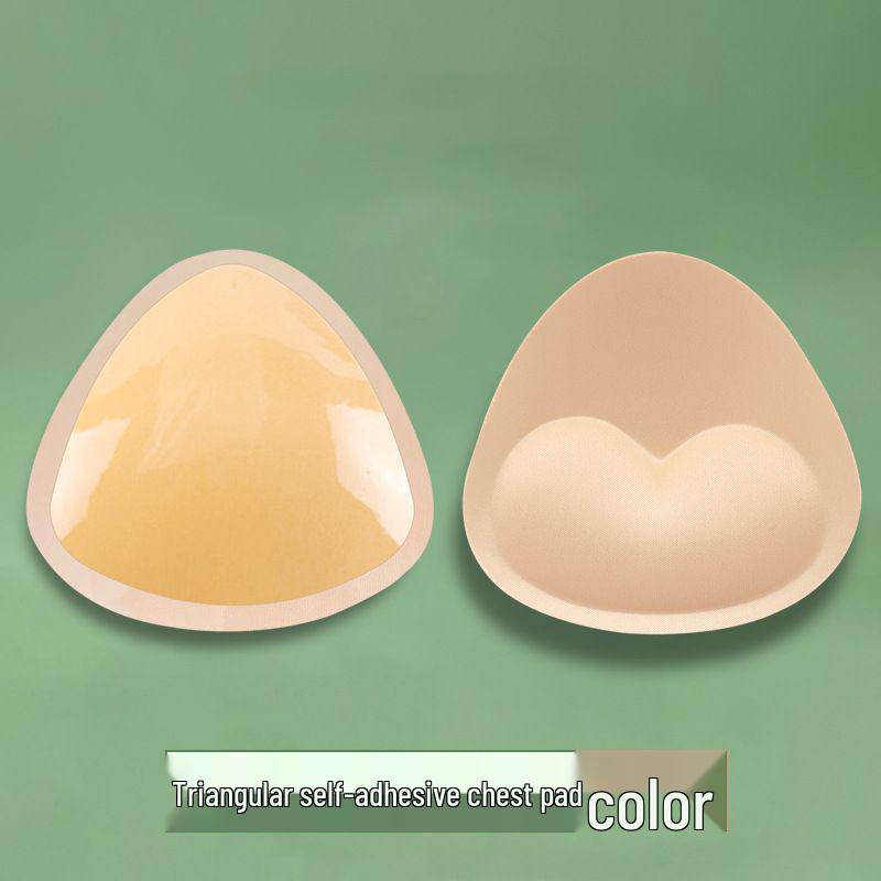 Self-Adhesive Thick Anti-Slip Heart-Shaped Breast Pads for Sports and Swimwear